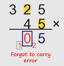 Forgot to carry error